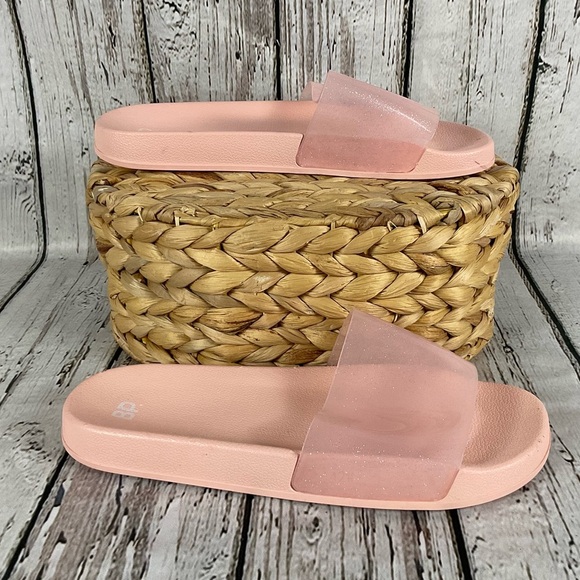BP “June” Pink Jelly Slides Women’s Sz 11 Casual Pool Slides Slip On Sandals - Picture 5 of 11